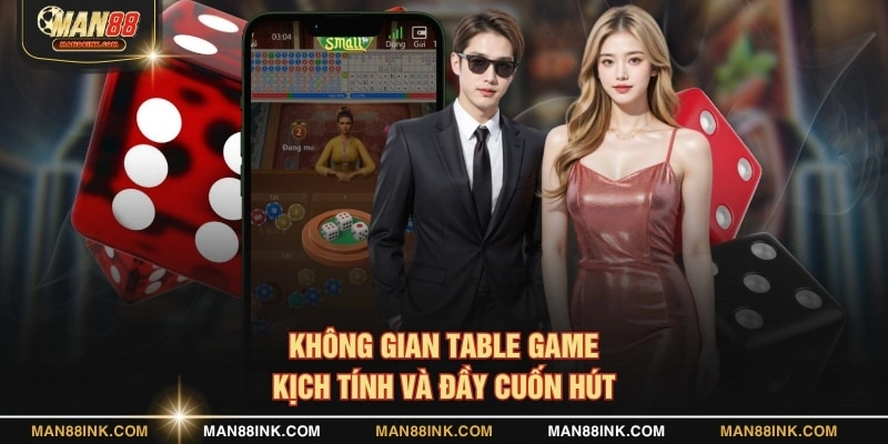 Không gian table game kịch tính và đầy cuốn hút